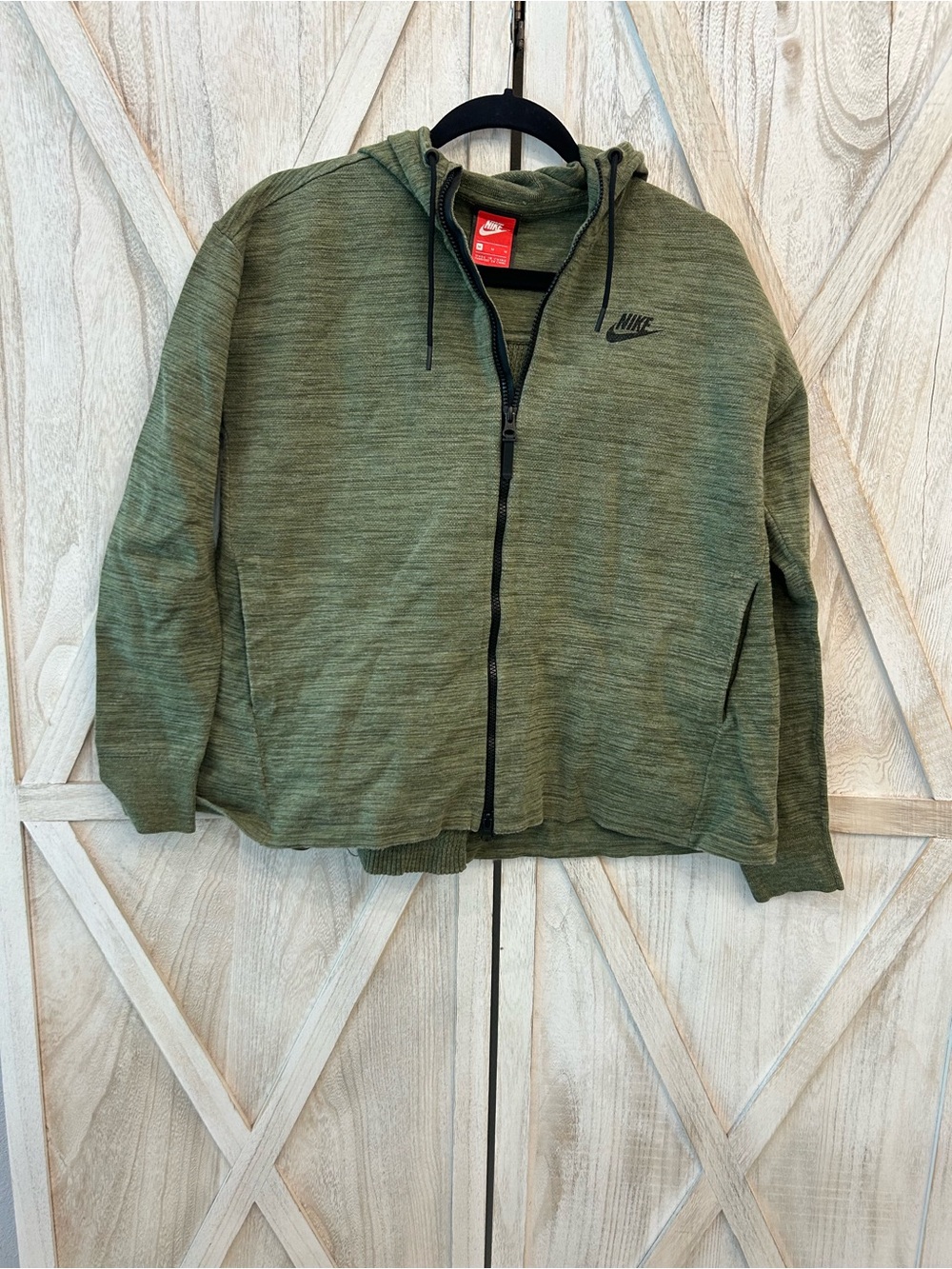 Nike Green Heather Hoodie with Pockets